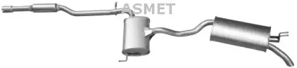 16.045 ASMET Глушитель выхлопных газов конечный 16.045 ASMET Глушитель выхлопных газов конечный