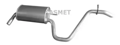 28.014 ASMET Глушитель выхлопных газов конечный 28.014 ASMET Глушитель выхлопных газов конечный