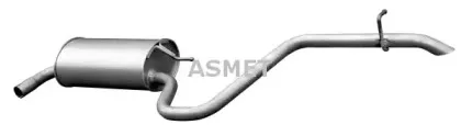 28.015 ASMET Глушитель выхлопных газов конечный 28.015 ASMET Глушитель выхлопных газов конечный
