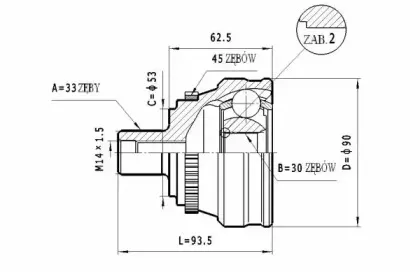 C.339 STATIM Шарнирный комплект, приводной вал C.339 STATIM Шарнирный комплект, приводной вал