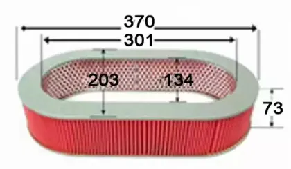 A2002 JS ASAKASHI Воздушный фильтр A2002 JS ASAKASHI Воздушный фильтр