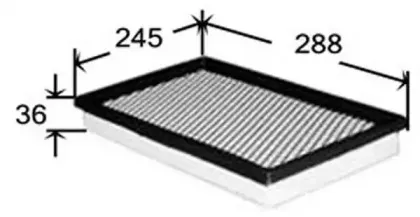 A2508 JS ASAKASHI Воздушный фильтр A2508 JS ASAKASHI Воздушный фильтр