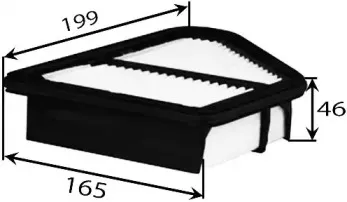 A28009 JS ASAKASHI Воздушный фильтр A28009 JS ASAKASHI Воздушный фильтр