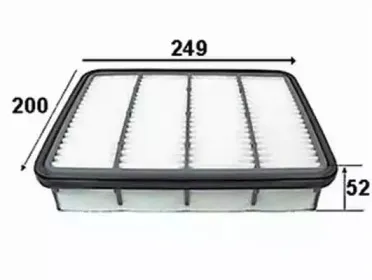 A3012 JS ASAKASHI Воздушный фильтр A3012 JS ASAKASHI Воздушный фильтр