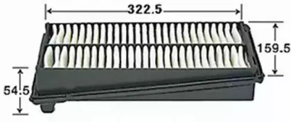 A877J JS ASAKASHI Воздушный фильтр A877J JS ASAKASHI Воздушный фильтр