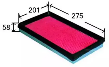 A9410 JS ASAKASHI Воздушный фильтр A9410 JS ASAKASHI Воздушный фильтр