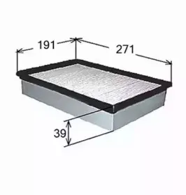 A9412 JS ASAKASHI Воздушный фильтр A9412 JS ASAKASHI Воздушный фильтр