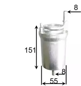 FS0028 JS ASAKASHI Топливный фильтр FS0028 JS ASAKASHI Топливный фильтр