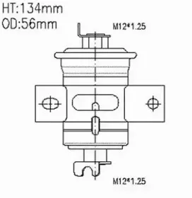 FS6064 JS ASAKASHI Топливный фильтр FS6064 JS ASAKASHI Топливный фильтр