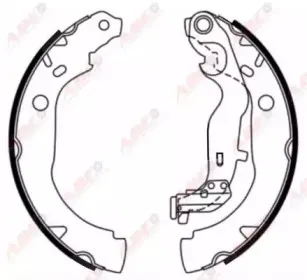 C0R033ABE ABE Комплект тормозных колодок C0R033ABE ABE Комплект тормозных колодок