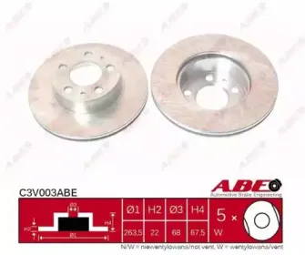 C3V003ABE ABE Тормозной диск C3V003ABE ABE Тормозной диск