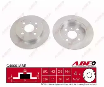 C46001ABE ABE Тормозной диск C46001ABE ABE Тормозной диск