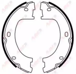 CRM015ABE ABE Комплект тормозных колодок, стояночная тормозная система CRM015ABE ABE Комплект тормозных колодок, стояночная тормозная система