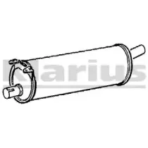 210155 KLARIUS Средний глушитель выхлопных газов 210155 KLARIUS Средний глушитель выхлопных газов