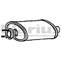 210252 KLARIUS Средний глушитель выхлопных газов 210252 KLARIUS Средний глушитель выхлопных газов