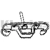 430166 KLARIUS Кронштейн, система выпуска ОГ 430166 KLARIUS Кронштейн, система выпуска ОГ