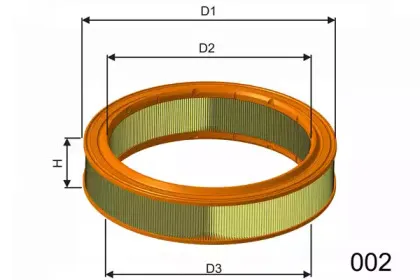 R752 MISFAT Воздушный фильтр R752 MISFAT Воздушный фильтр