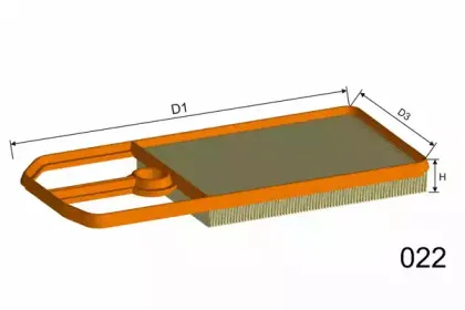 PM804 MISFAT Воздушный фильтр PM804 MISFAT Воздушный фильтр