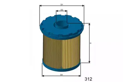F690 MISFAT Топливный фильтр F690 MISFAT Топливный фильтр