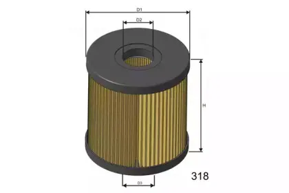 F119 MISFAT Топливный фильтр F119 MISFAT Топливный фильтр