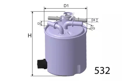 M615 MISFAT Топливный фильтр M615 MISFAT Топливный фильтр