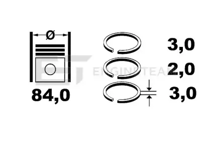 R1000300 ET ENGINETEAM Комплект поршневых колец R1000300 ET ENGINETEAM Комплект поршневых колец