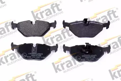 6012560 KRAFT AUTOMOTIVE Комплект тормозных колодок, дисковый тормоз 6012560 KRAFT AUTOMOTIVE Комплект тормозных колодок, дисковый тормоз