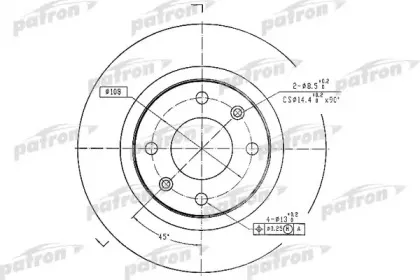 PBD1220 PATRON Тормозной диск PBD1220 PATRON Тормозной диск