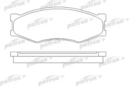 PBP340 PATRON Комплект тормозных колодок, дисковый тормоз PBP340 PATRON Комплект тормозных колодок, дисковый тормоз