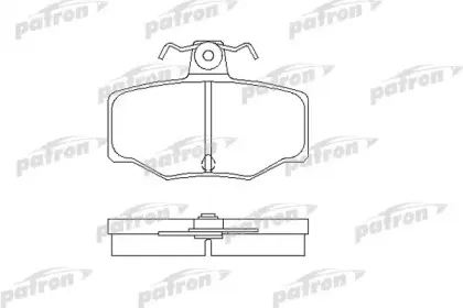 PBP707 PATRON Комплект тормозных колодок, дисковый тормоз PBP707 PATRON Комплект тормозных колодок, дисковый тормоз