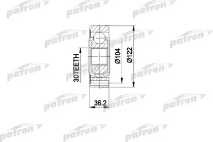 PCV3540 PATRON Шарнирный комплект, приводной вал PCV3540 PATRON Шарнирный комплект, приводной вал