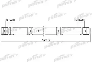 PDS0448 PATRON Приводной вал PDS0448 PATRON Приводной вал