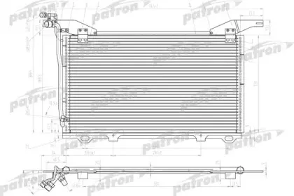 PRS1098 PATRON Конденсатор, кондиционер PRS1098 PATRON Конденсатор, кондиционер