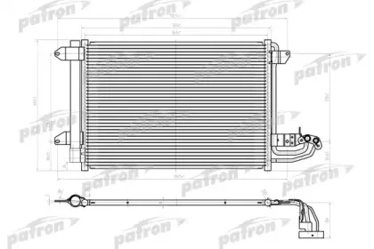 PRS1156 PATRON Конденсатор, кондиционер PRS1156 PATRON Конденсатор, кондиционер