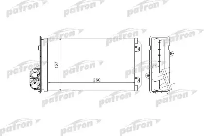 PRS2069 PATRON Теплообменник, отопление салона PRS2069 PATRON Теплообменник, отопление салона