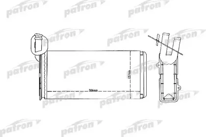 PRS2079 PATRON Теплообменник, отопление салона PRS2079 PATRON Теплообменник, отопление салона