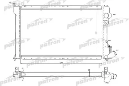 PRS3041 PATRON Радиатор, охлаждение двигателя PRS3041 PATRON Радиатор, охлаждение двигателя