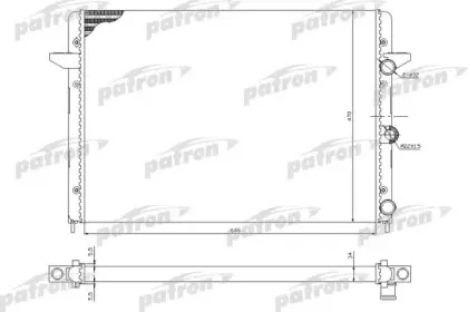 PRS3211 PATRON Радиатор, охлаждение двигателя PRS3211 PATRON Радиатор, охлаждение двигателя