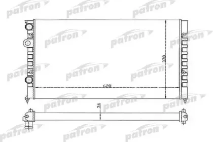 PRS3370 PATRON Радиатор, охлаждение двигателя PRS3370 PATRON Радиатор, охлаждение двигателя