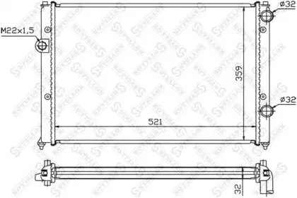10-25010-SX STELLOX Радиатор, охлаждение двигателя 10-25010-SX STELLOX Радиатор, охлаждение двигателя