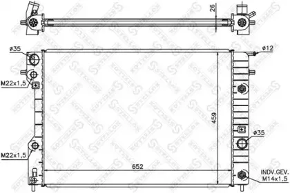 10-25065-SX STELLOX Радиатор, охлаждение двигателя 10-25065-SX STELLOX Радиатор, охлаждение двигателя