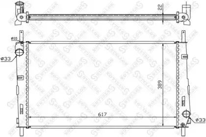 10-25066-SX STELLOX Радиатор, охлаждение двигателя 10-25066-SX STELLOX Радиатор, охлаждение двигателя