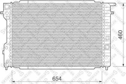 10-25078-SX STELLOX Радиатор, охлаждение двигателя 10-25078-SX STELLOX Радиатор, охлаждение двигателя