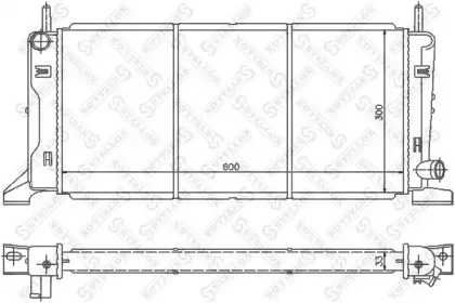 10-25086-SX STELLOX Радиатор, охлаждение двигателя 10-25086-SX STELLOX Радиатор, охлаждение двигателя