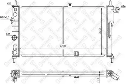 10-25101-SX STELLOX Радиатор, охлаждение двигателя 10-25101-SX STELLOX Радиатор, охлаждение двигателя