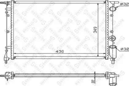 10-25106-SX STELLOX Радиатор, охлаждение двигателя 10-25106-SX STELLOX Радиатор, охлаждение двигателя