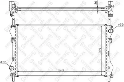 10-25132-SX STELLOX Радиатор, охлаждение двигателя 10-25132-SX STELLOX Радиатор, охлаждение двигателя
