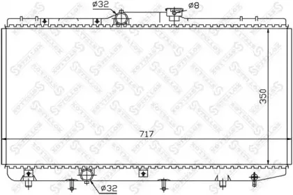 10-25156-SX STELLOX Радиатор, охлаждение двигателя 10-25156-SX STELLOX Радиатор, охлаждение двигателя