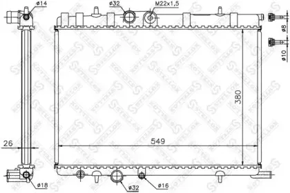 10-25177-SX STELLOX Радиатор, охлаждение двигателя 10-25177-SX STELLOX Радиатор, охлаждение двигателя