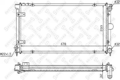 10-25246-SX STELLOX Радиатор, охлаждение двигателя 10-25246-SX STELLOX Радиатор, охлаждение двигателя